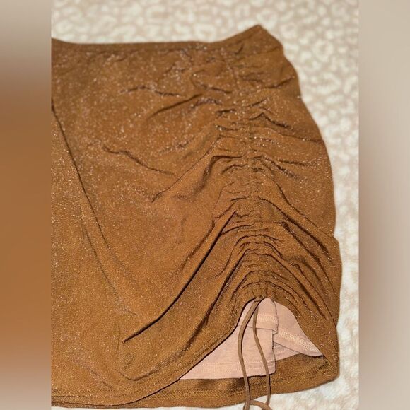 12th Tribe St. Barths shimmer gold top and skirt - Picture 5 of 7